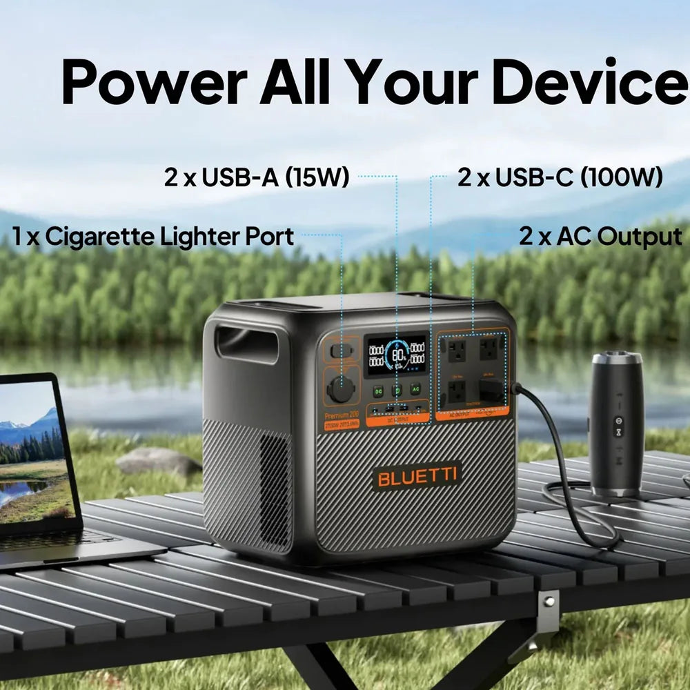 BLUETTI Premium 200 V2 Portable Power Station 2073.6Wh 2700W