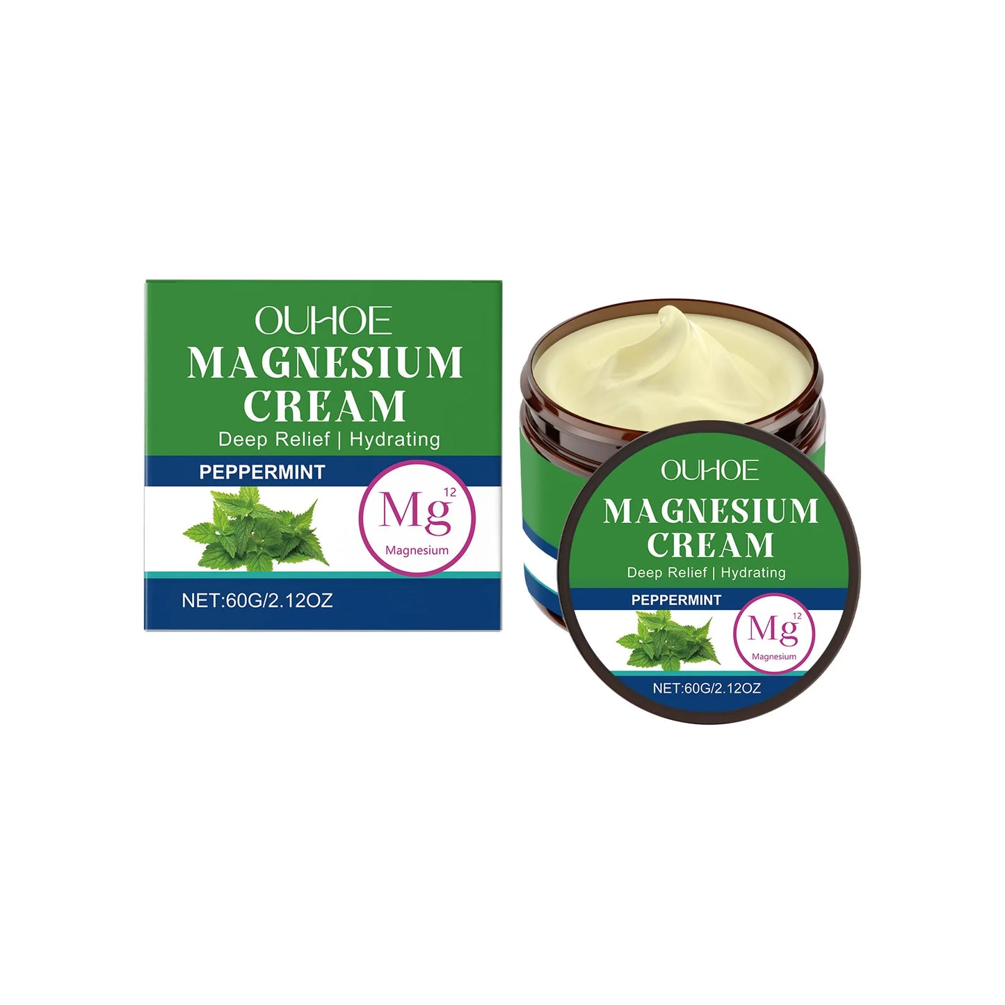 Ouhoe Mint Body Soothing Magnesium Cream For Joint Comfort