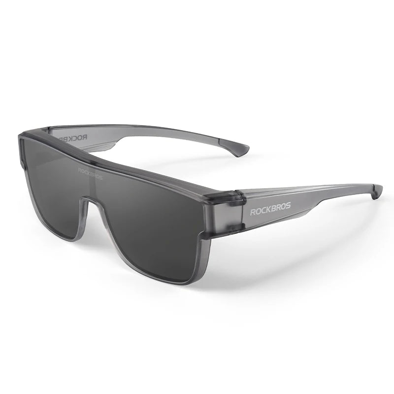 ROCKBROS Polarized Cycling Glasses UV400 Myopia Dual Wear Sunglasses