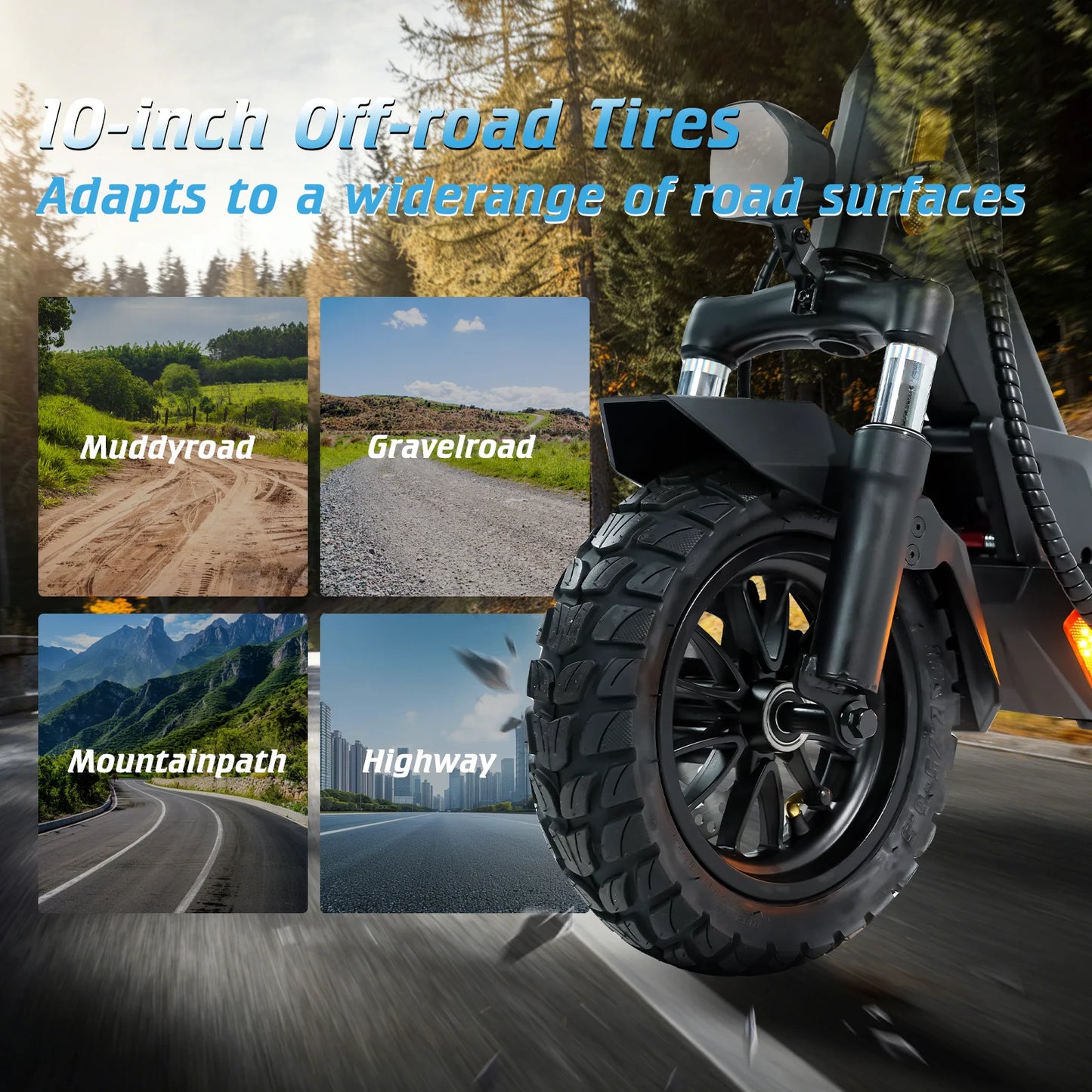 Electric Scooter For Adults 2000W Motor 48V Battery 40 Miles