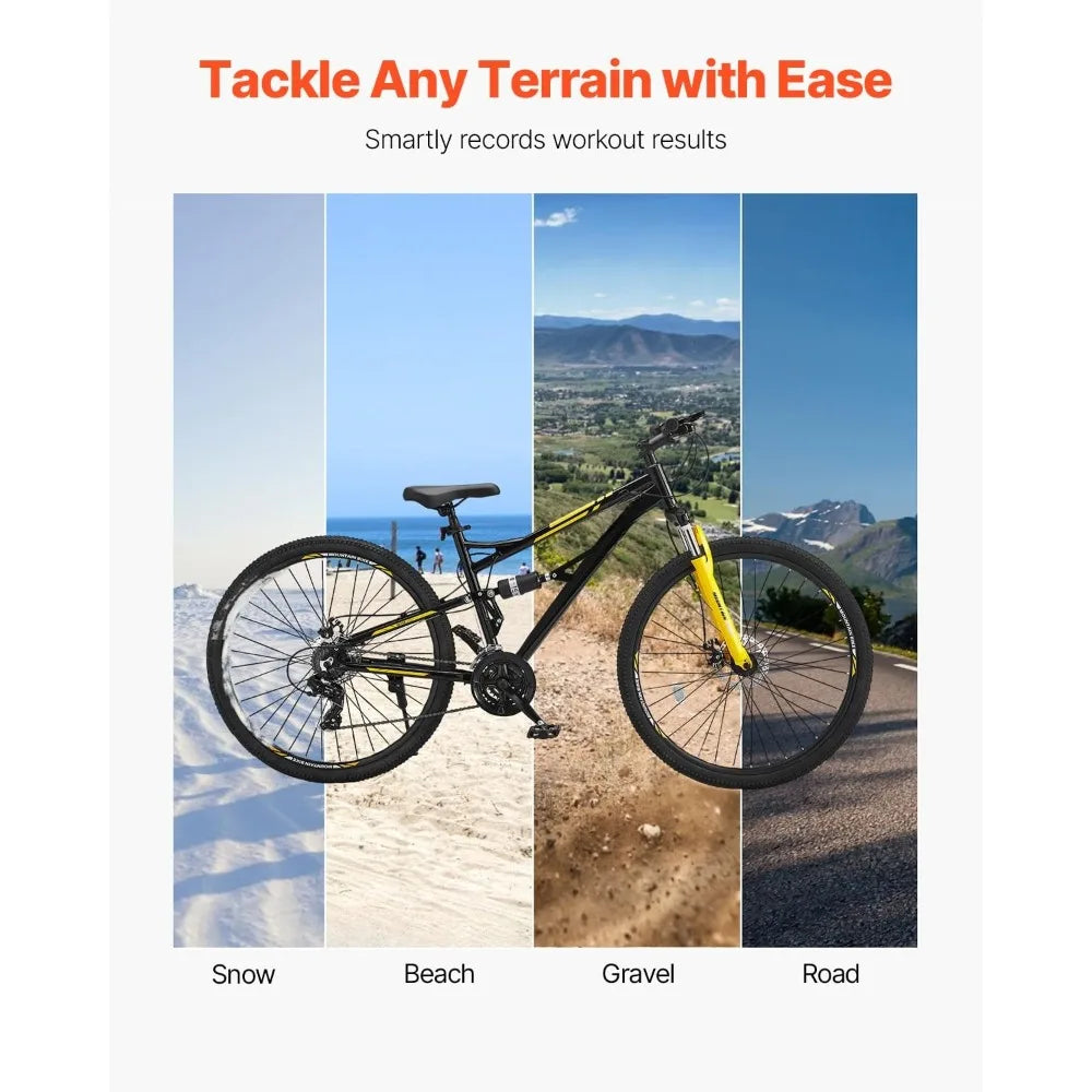 Mountain Bike Dual Suspension With 24 Speed Aluminum Frame