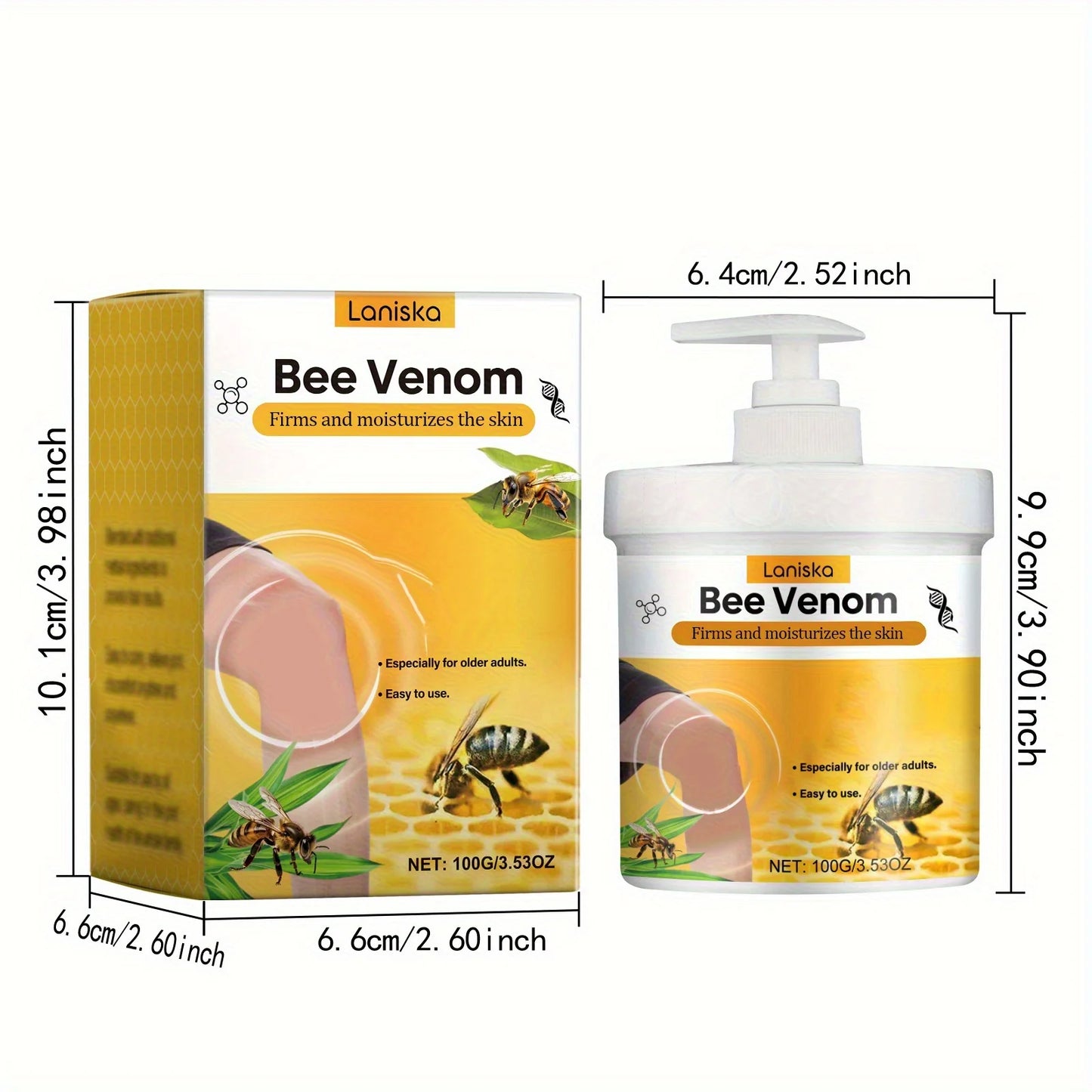 Bee Venom Joint Massage Cream Turmeric Arnica Hydrates Skin