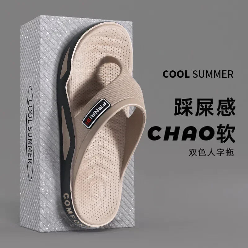 Men's Flip Flops Sandals Sports Beach Casual Slip-On Shoes Outdoor