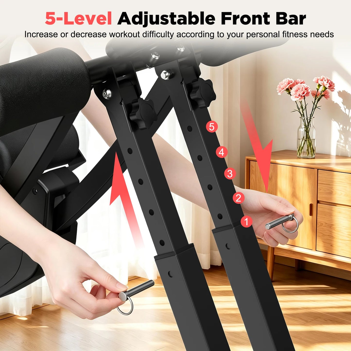 Relife Sports Dual Split Track Ab Machine Foldable Core Trainer