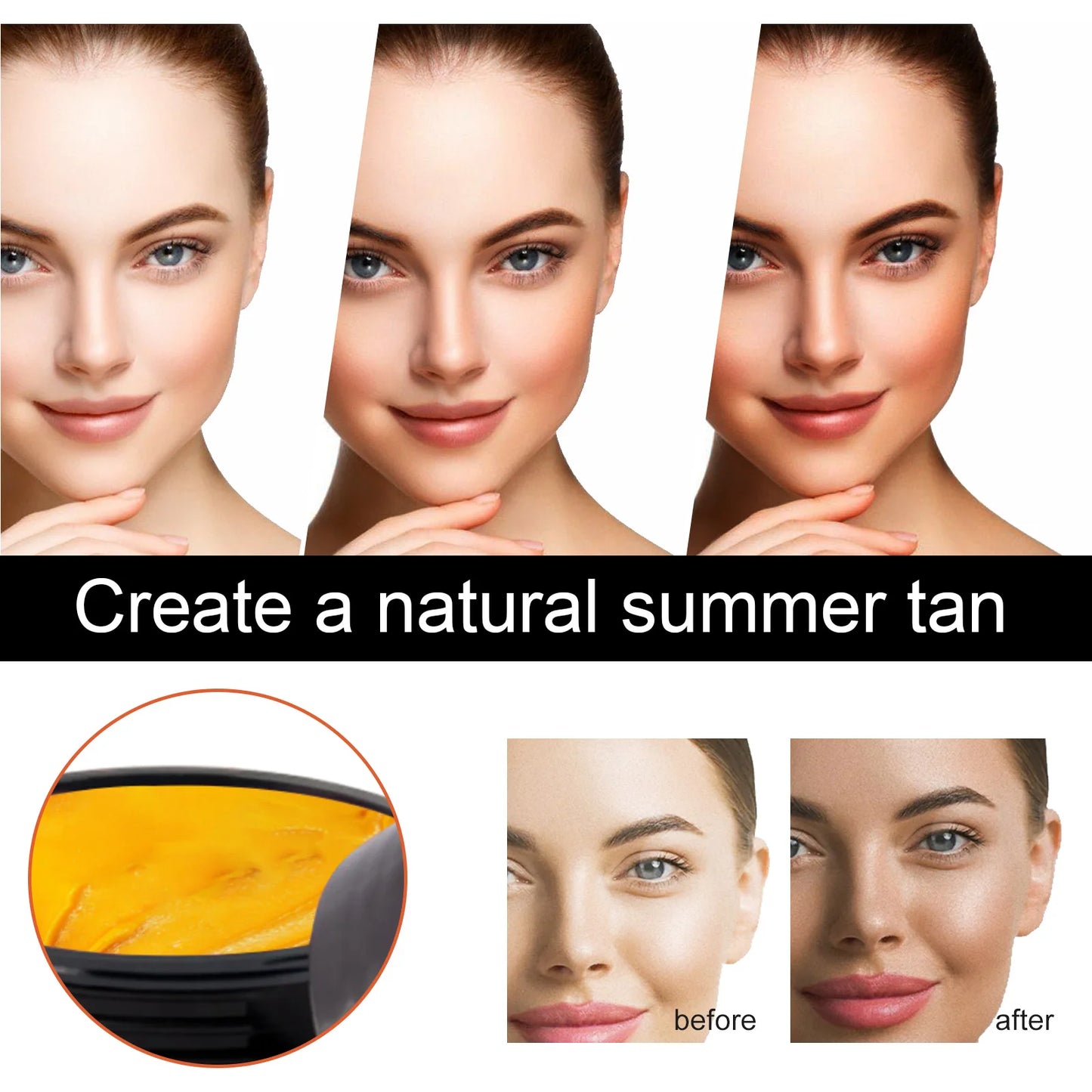 EELHOE Aloe Vera Tanning Cream Self Tanner Bronzer Kit
