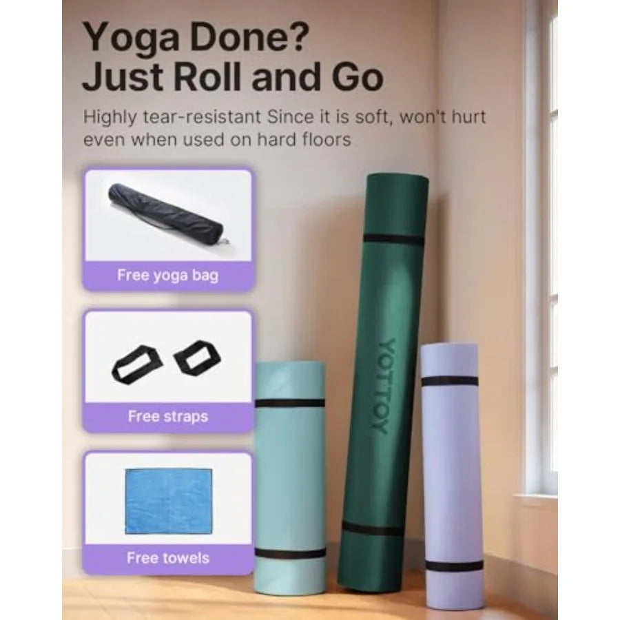 Non Slip TPE Yoga Mat For Pilates And Home Workouts
