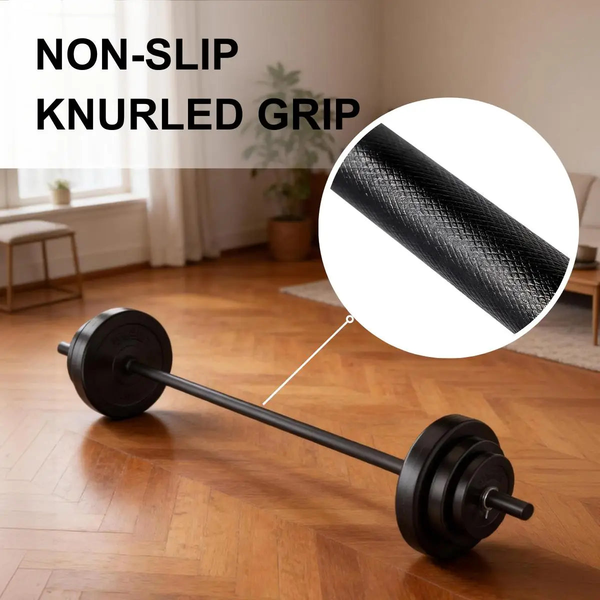 Adjustable Barbell Set 45 Lb Weight Bar For Strength Training