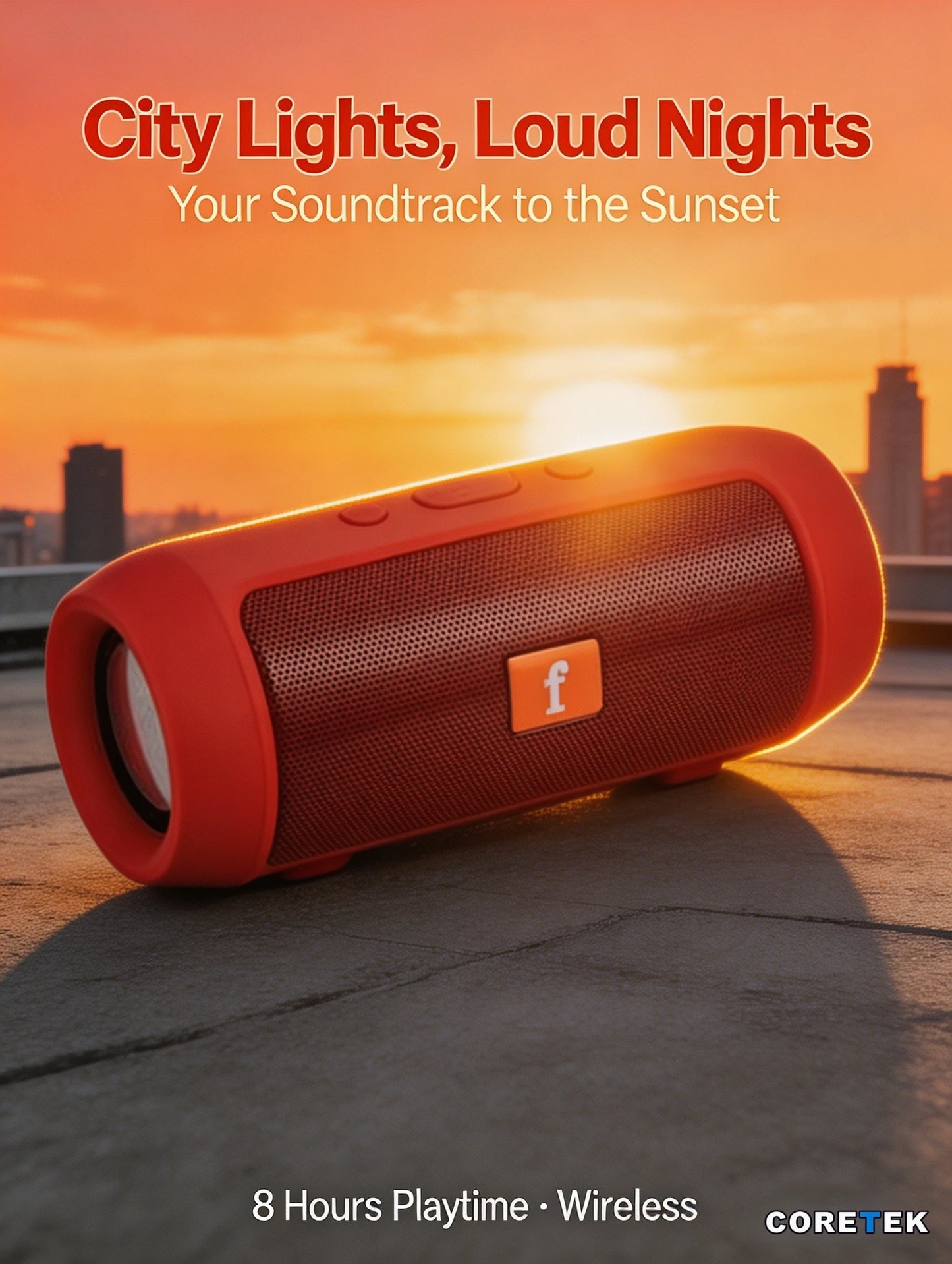Portable Bluetooth Speaker FM Radio And TF Card 1200mAh Battery