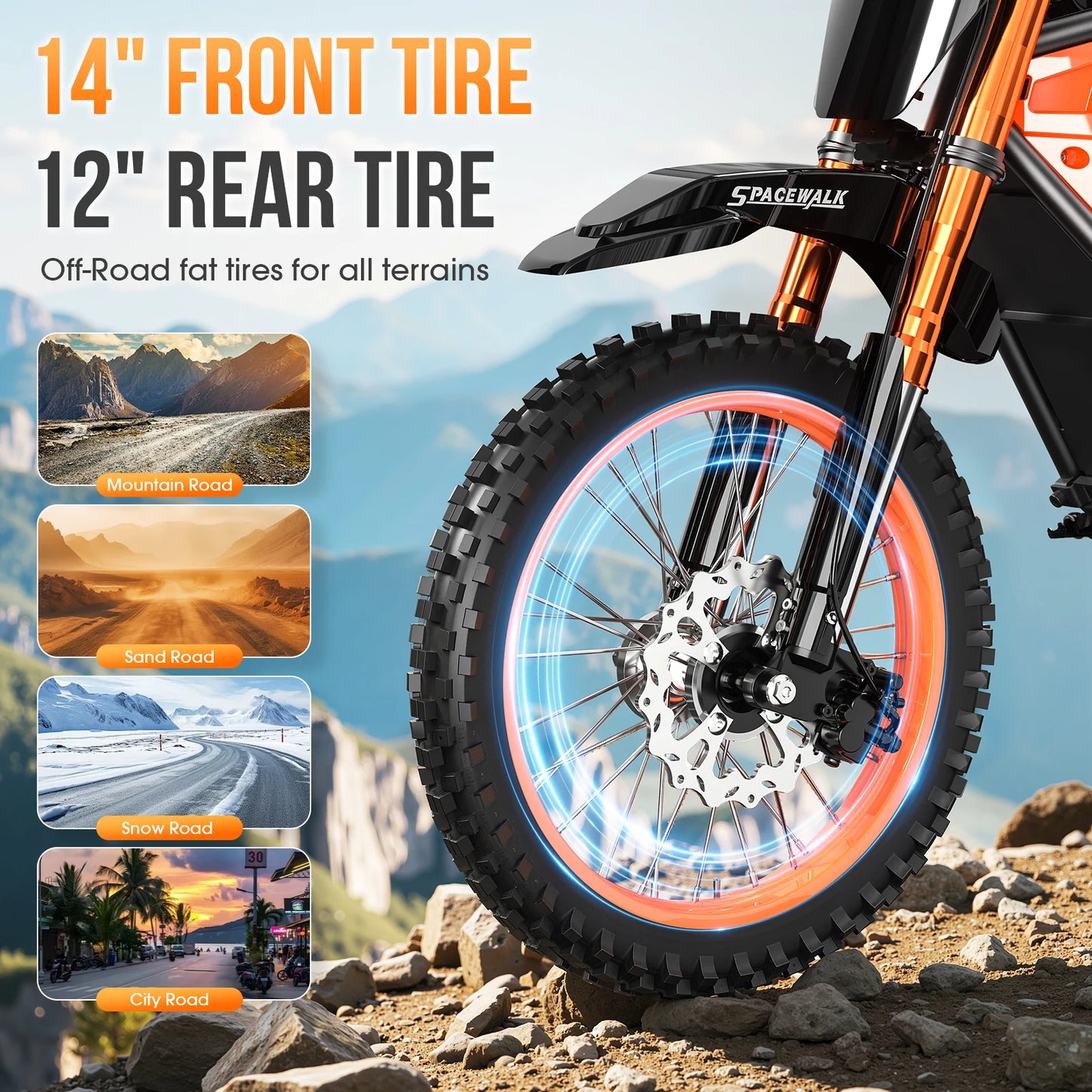 EILLEO SPACEWALK 48V Electric Dirt Bike 3000W Peak Power