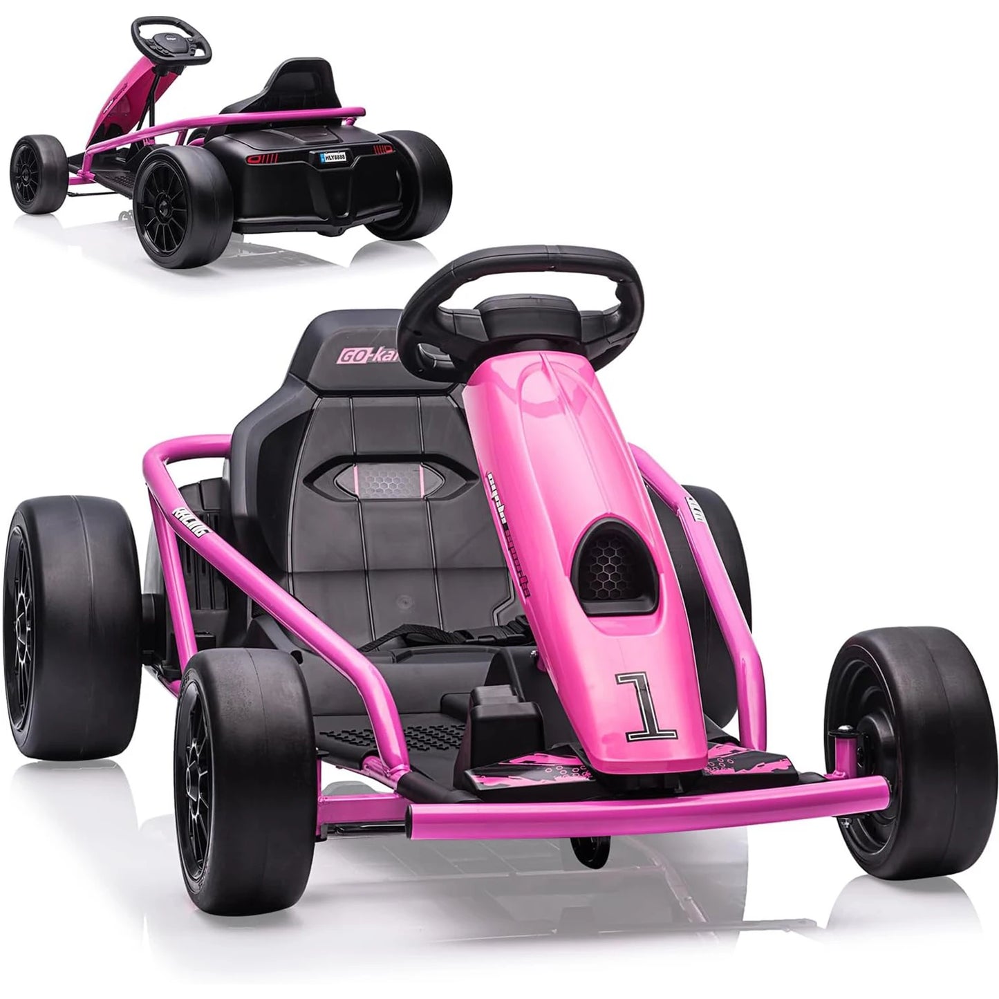 HiMISS Riding On GoKart 24V Dual 300W Motors Teens