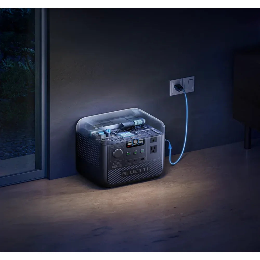 BLUETTI AC50B Portable Power Station 700W 448Wh Outdoor And Emergency