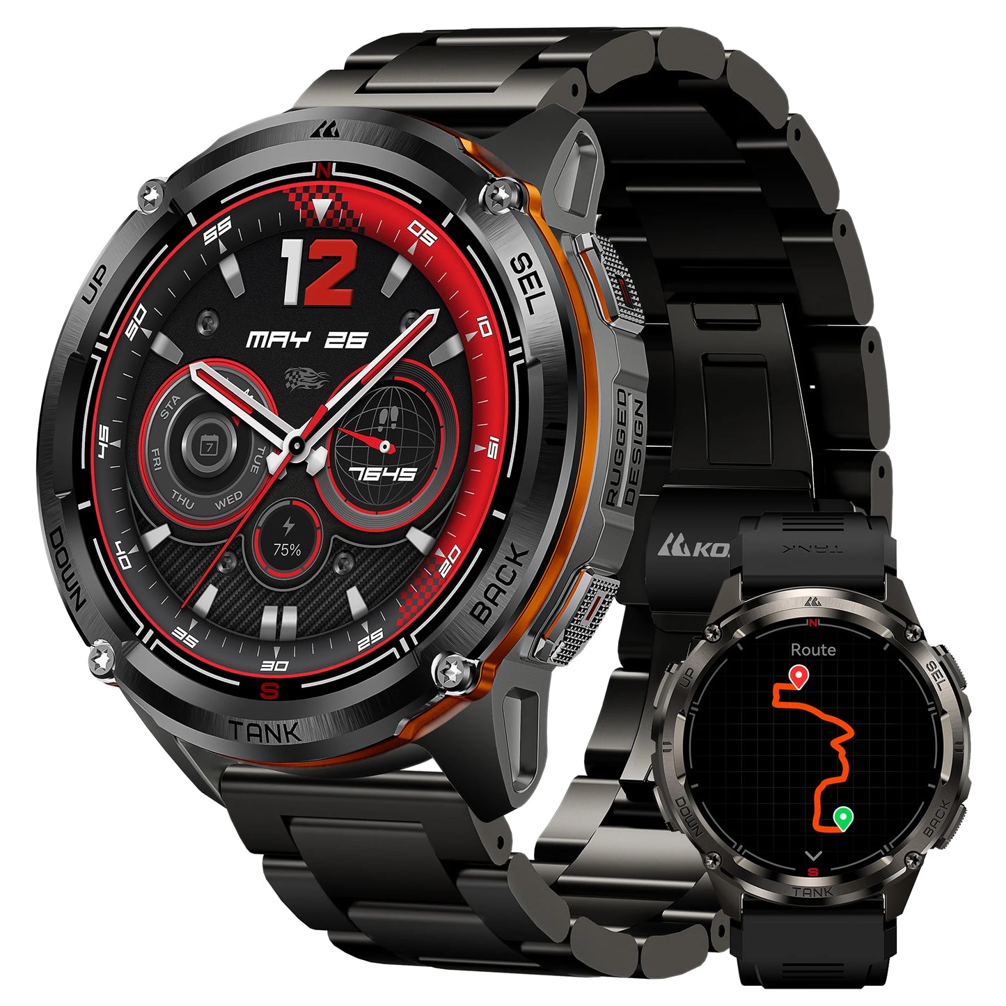 KOSPET Tank T3 Ultra 2 GPS Smartwatch With Barometer Altimeter