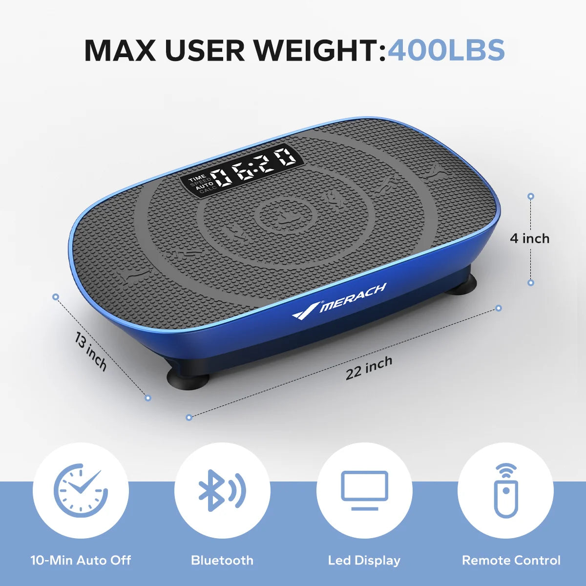 MERACH Vibration Plate CV30 Exercise Machine Full Body Workout