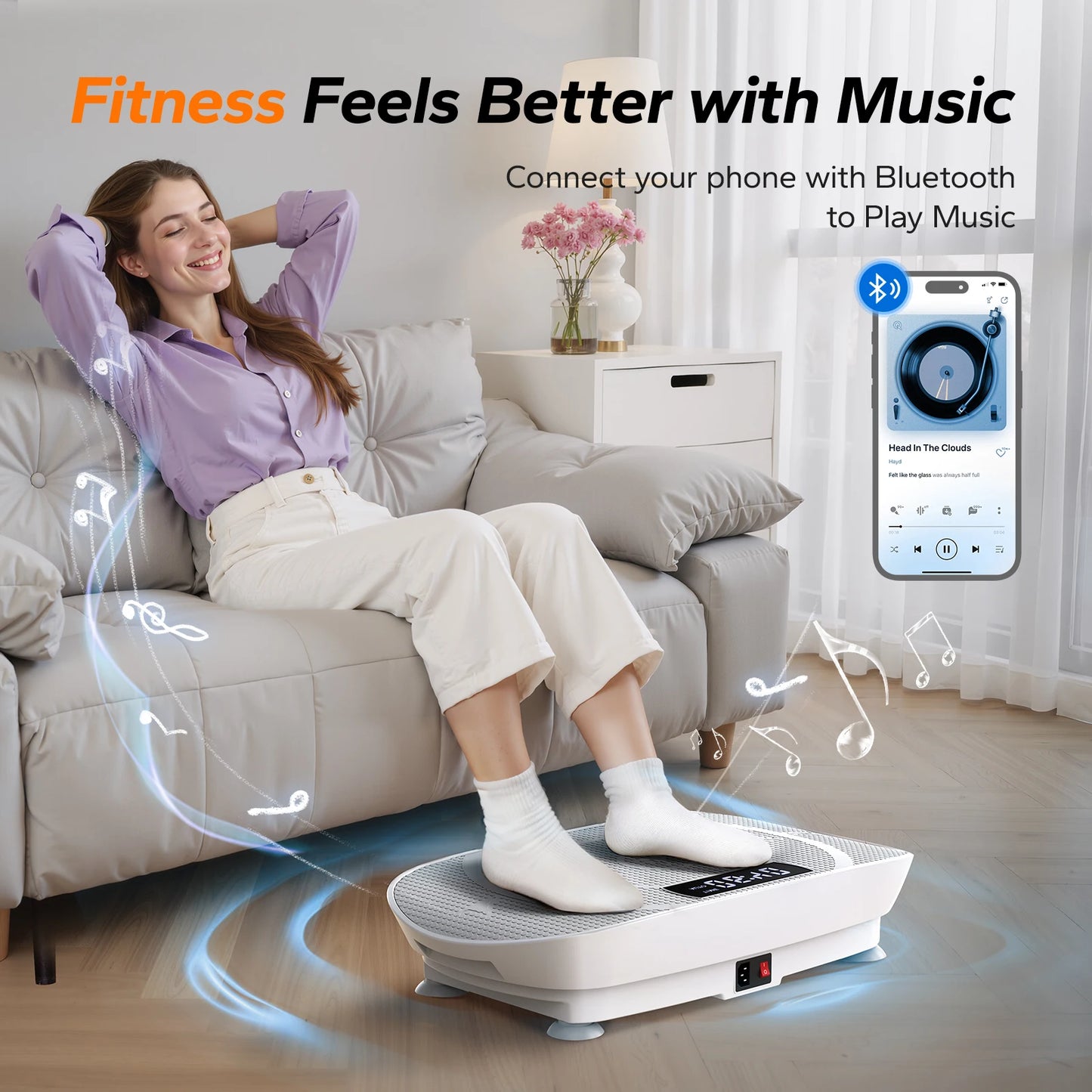 MERACH Vibration Plate CV30 Exercise Machine Full Body Workout