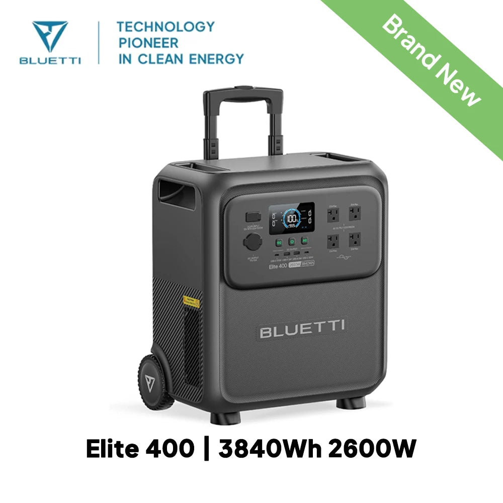 Bluetti Elite 400 Portable Power Station 3840Wh 2600W Solar Generator