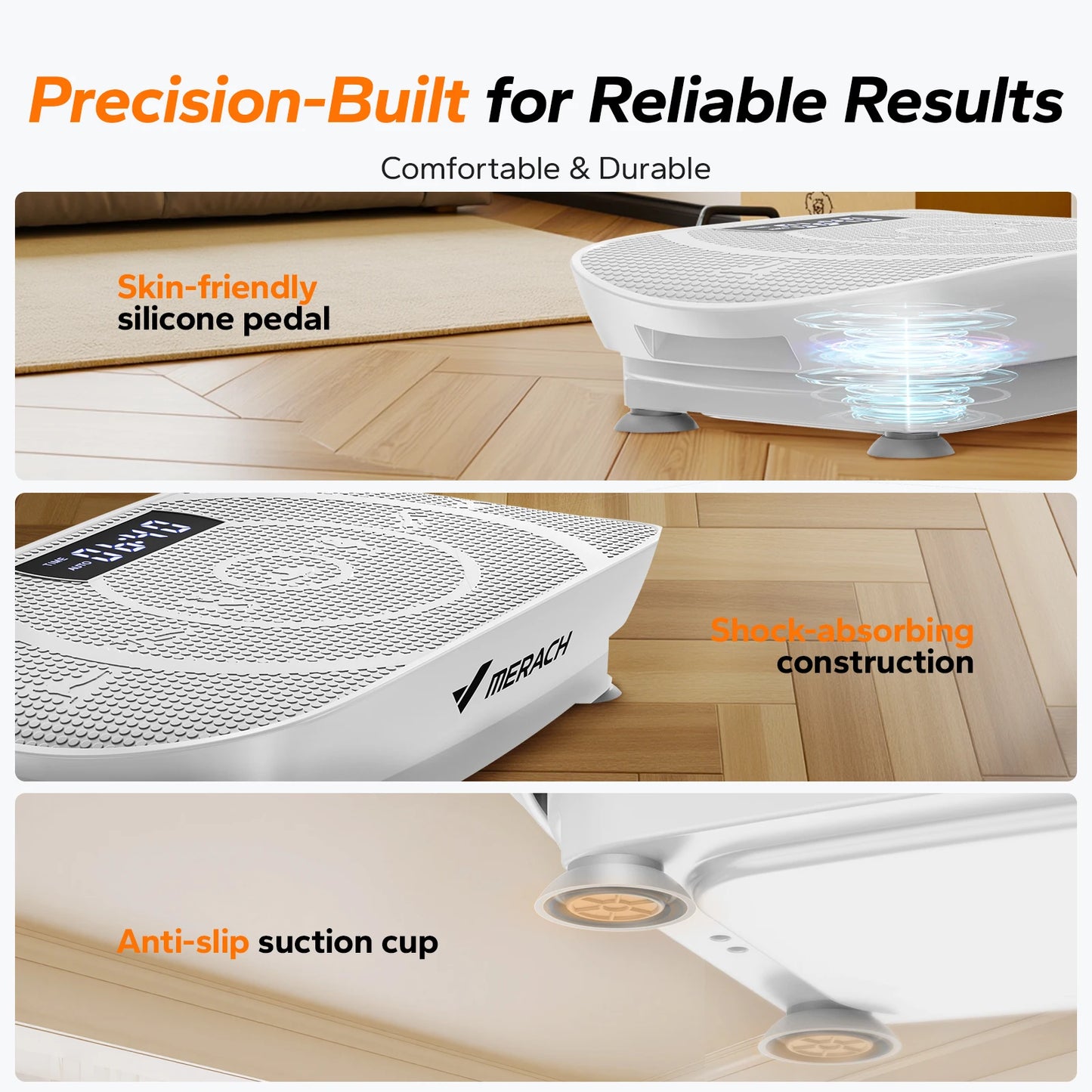 MERACH Vibration Plate CV30 Exercise Machine Full Body Workout