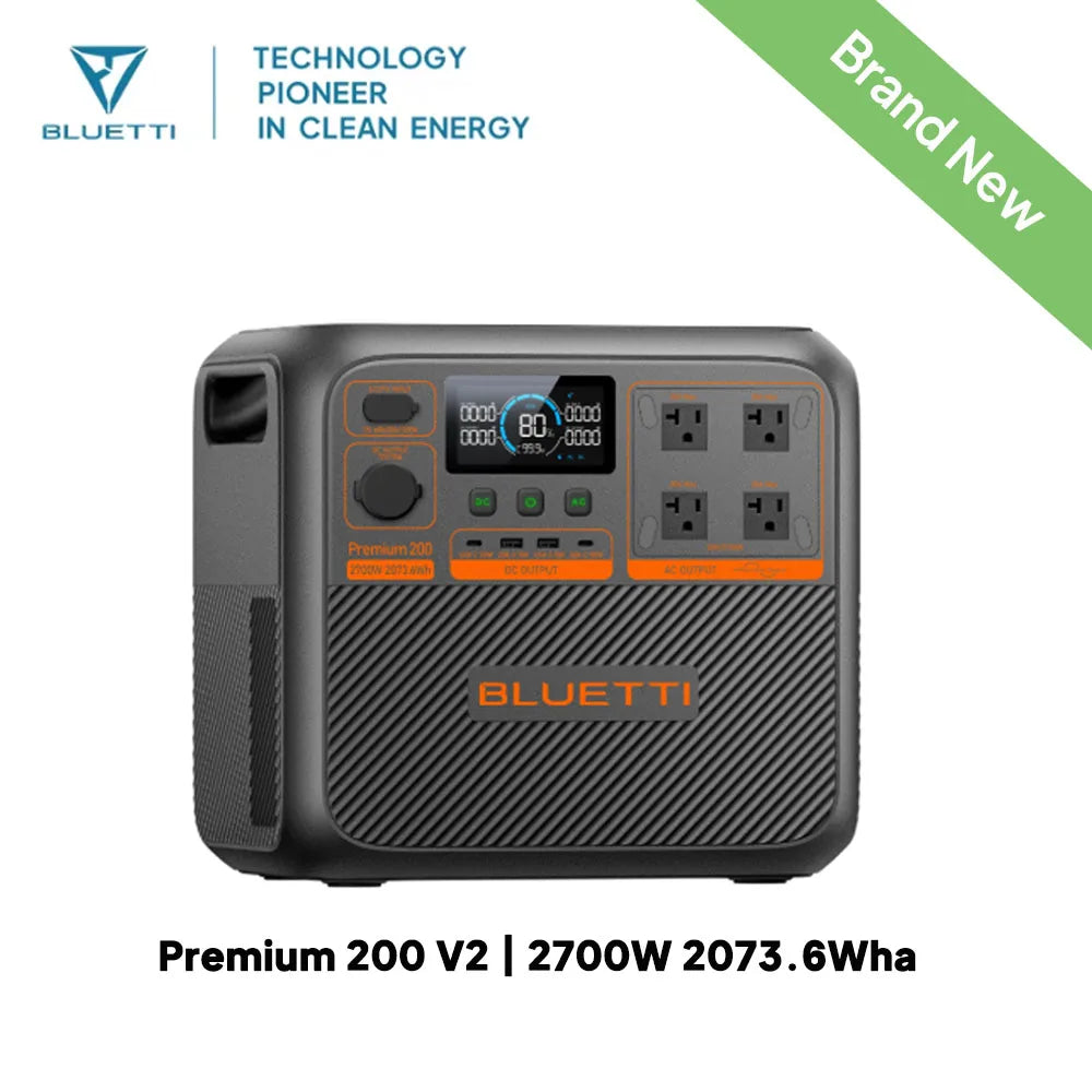 BLUETTI Premium 200 V2 Portable Power Station 2073.6Wh 2700W