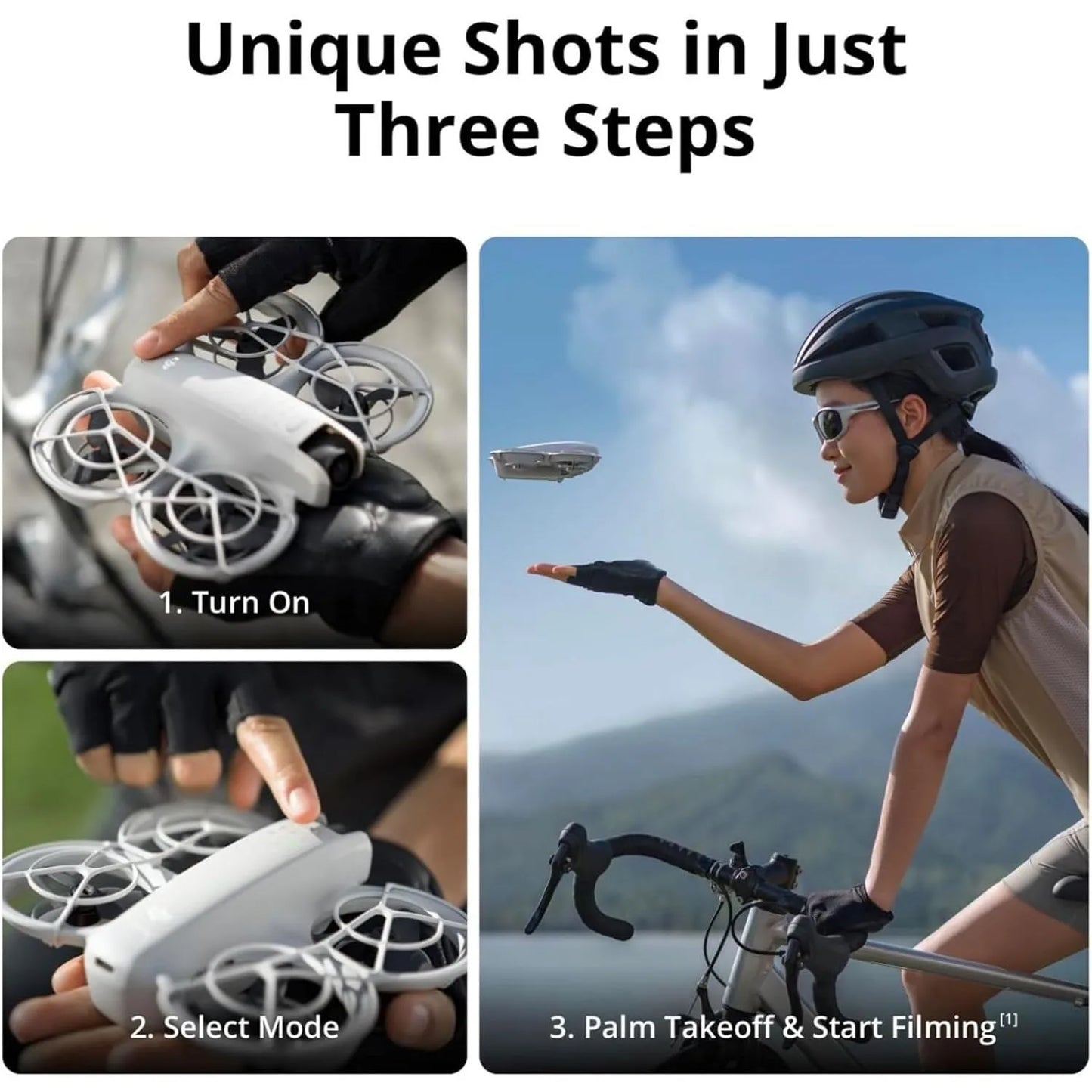 DJI Neo Mini Drone 4K Camera With Palm Takeoff Tracking