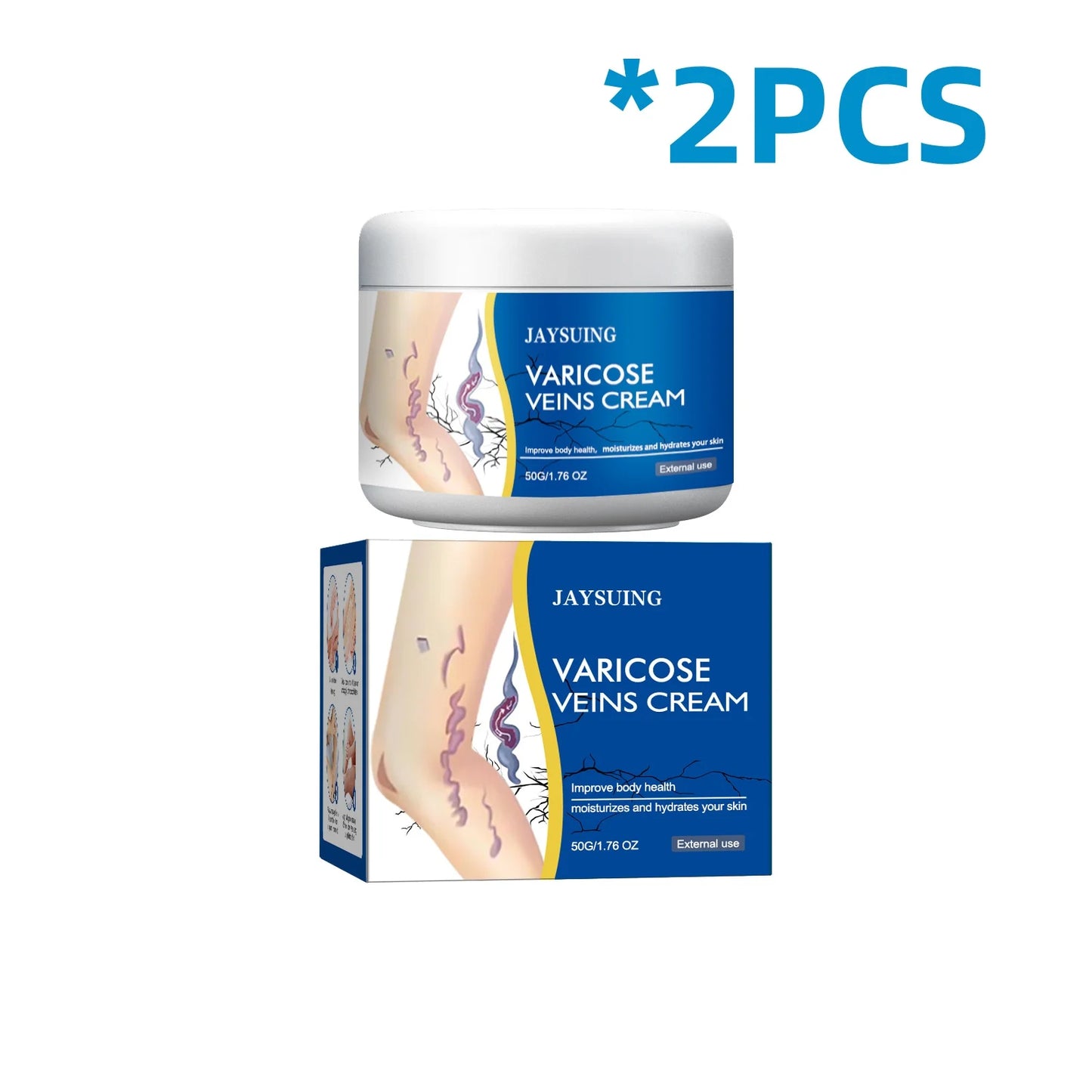Jaysuing Veins Treatment Cream For Vasculitis And Phlebitis Relief