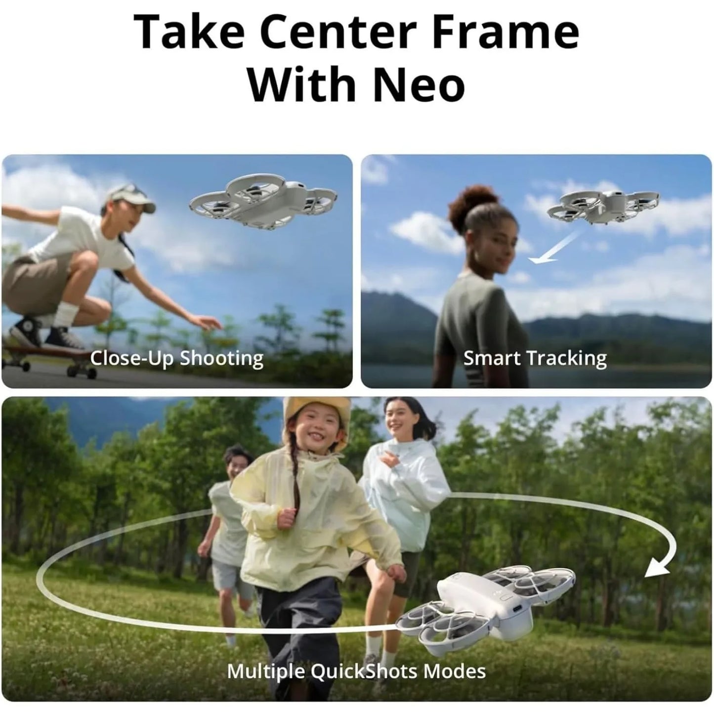 DJI Neo Mini Drone 4K Camera With Palm Takeoff Tracking