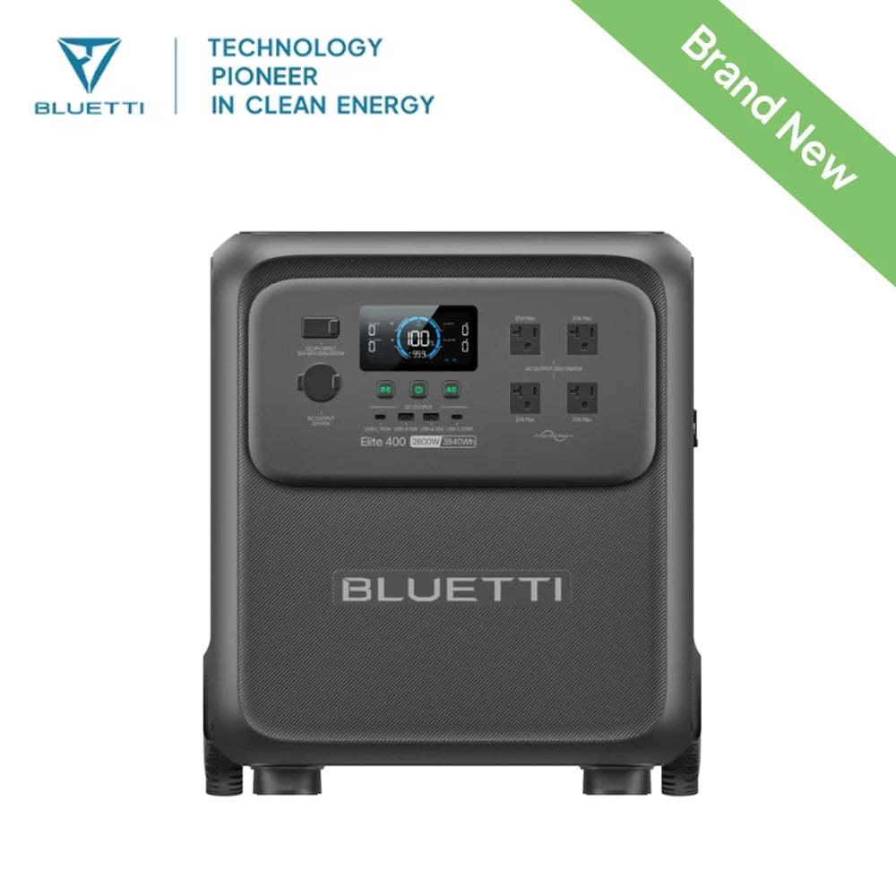Bluetti Elite 400 Portable Power Station 3840Wh 2600W Solar Generator