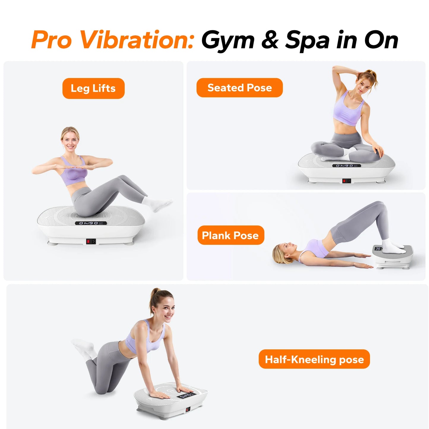 MERACH Vibration Plate CV30 Exercise Machine Full Body Workout