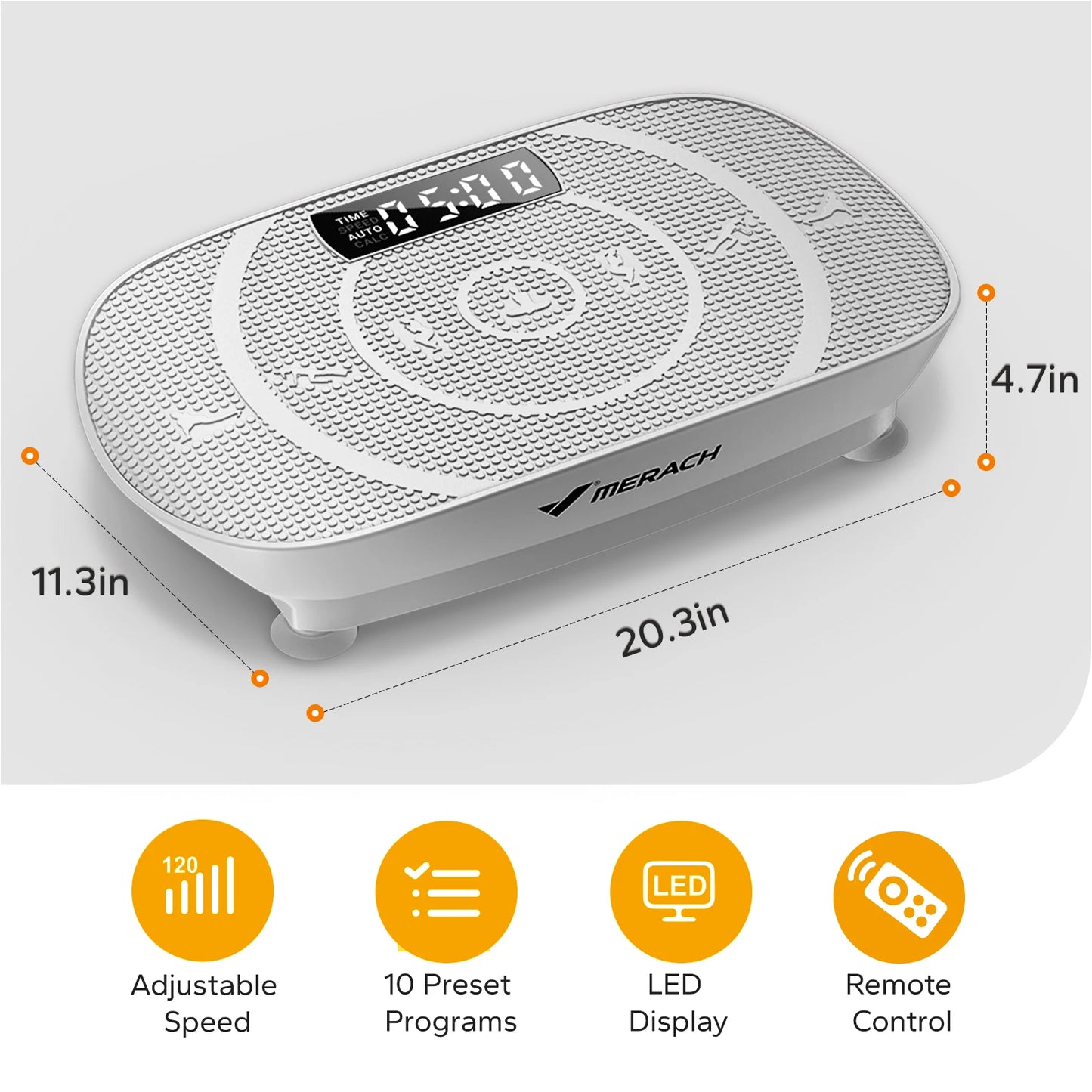 MERACH Vibration Plate CV30 Exercise Machine Full Body Workout