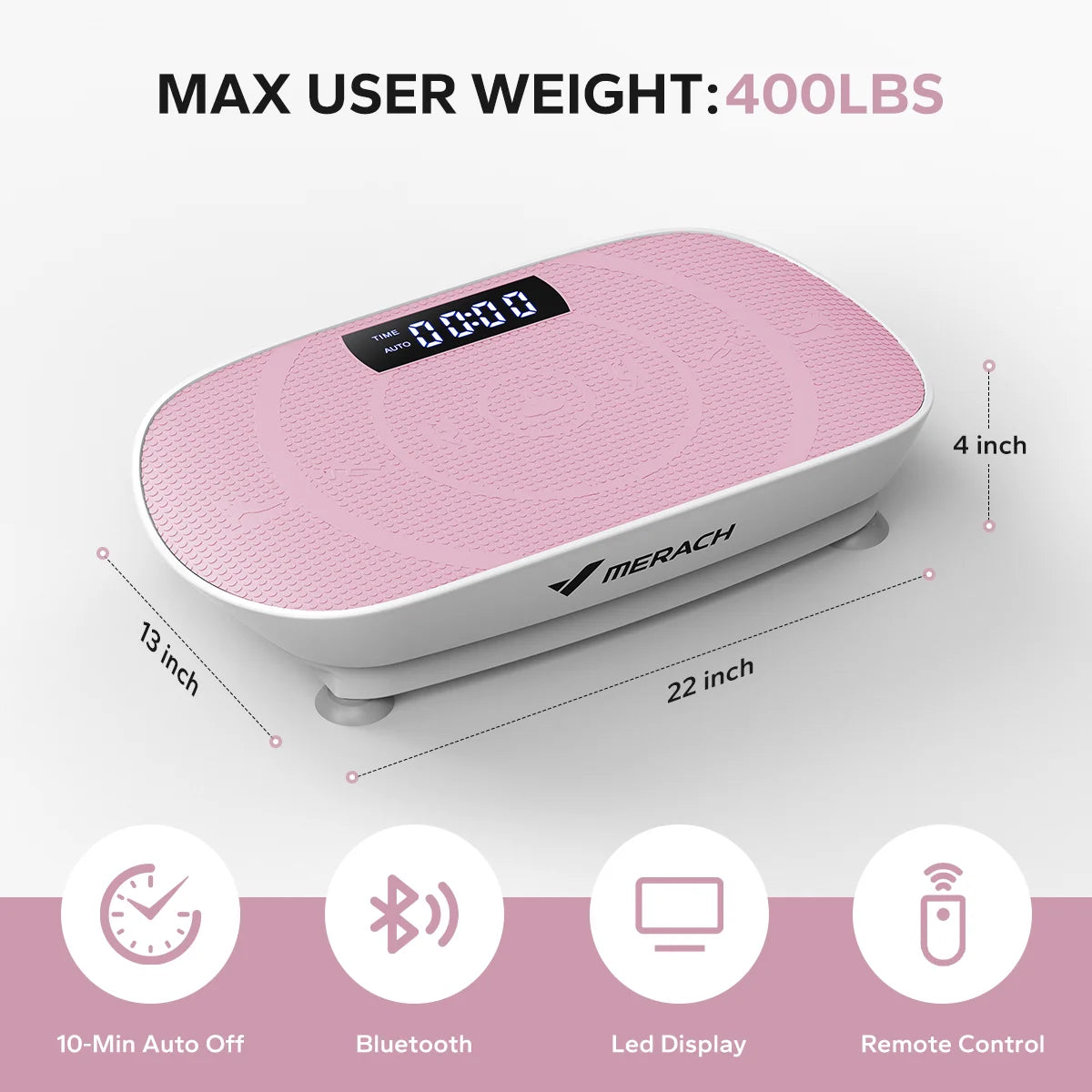 MERACH Vibration Plate CV30 Exercise Machine Full Body Workout
