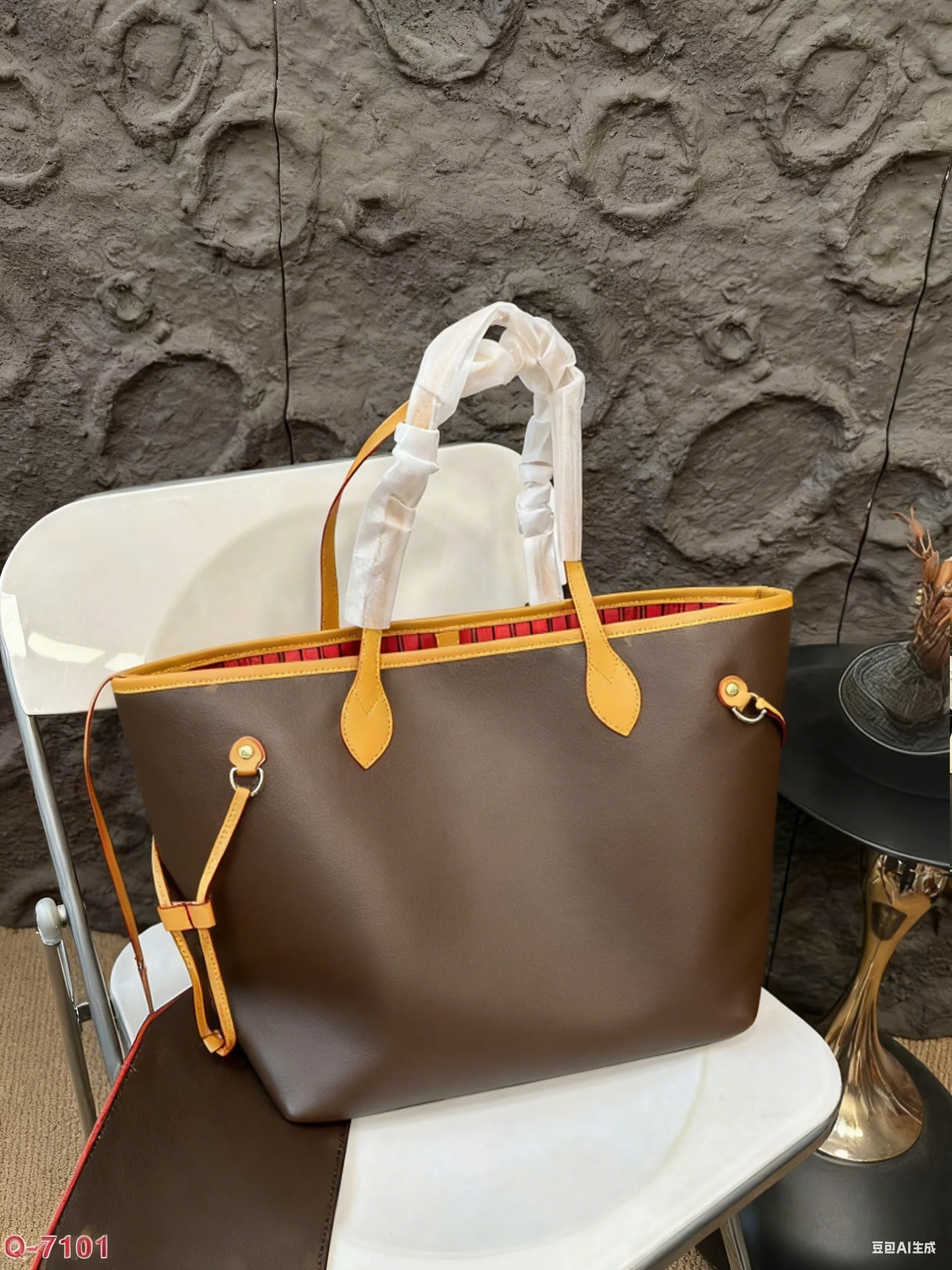 Leather Women's Handbag Classic Large Capacity Simple Design