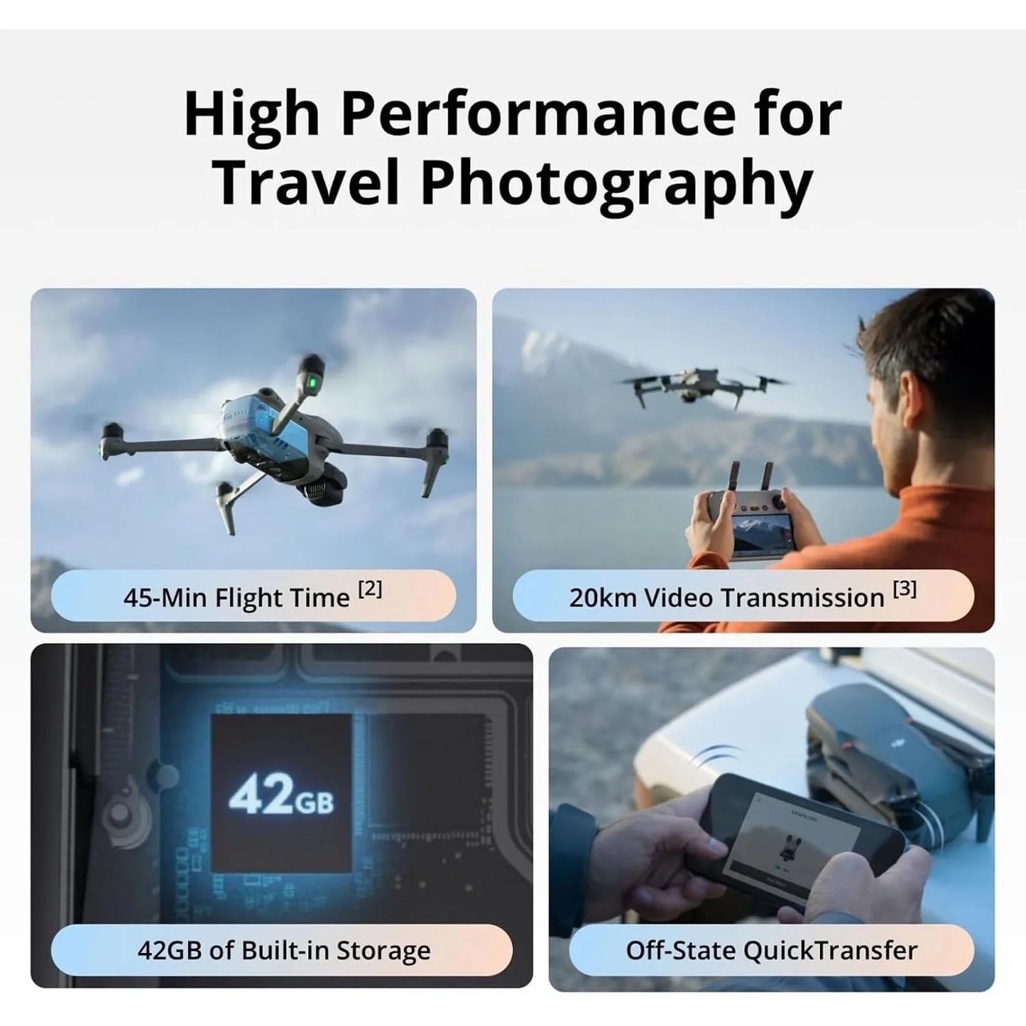 DJI Air 3S Fly More Drone With 1-Inch CMOS Cameras