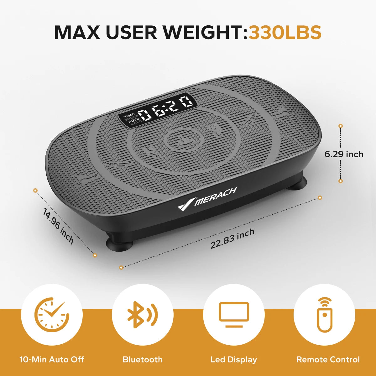 MERACH Vibration Plate CV30 Exercise Machine Full Body Workout