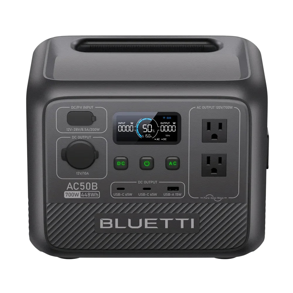 BLUETTI AC50B Portable Power Station 700W 448Wh Outdoor And Emergency