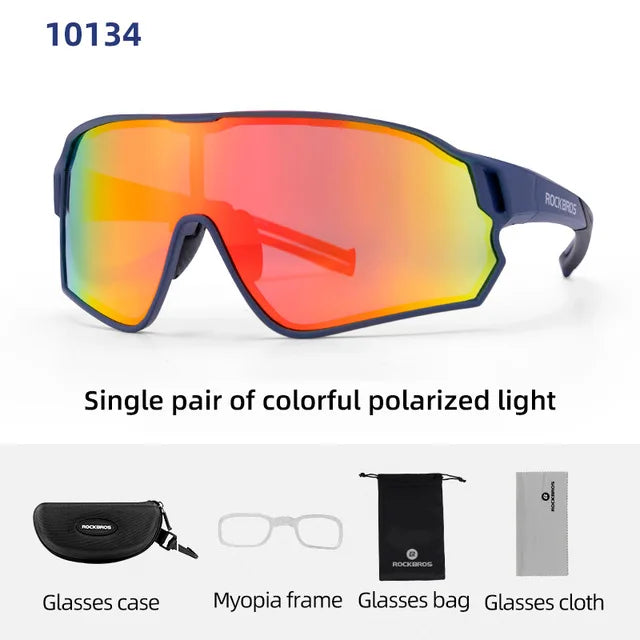 ROCKBROS Polarized Cycling Glasses UV400 Outdoor Sunglasses