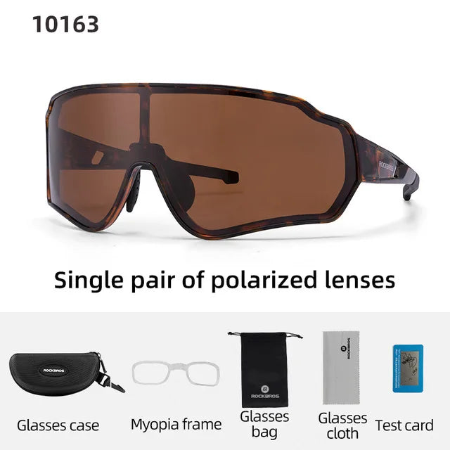 ROCKBROS Polarized Cycling Glasses UV400 Outdoor Sunglasses