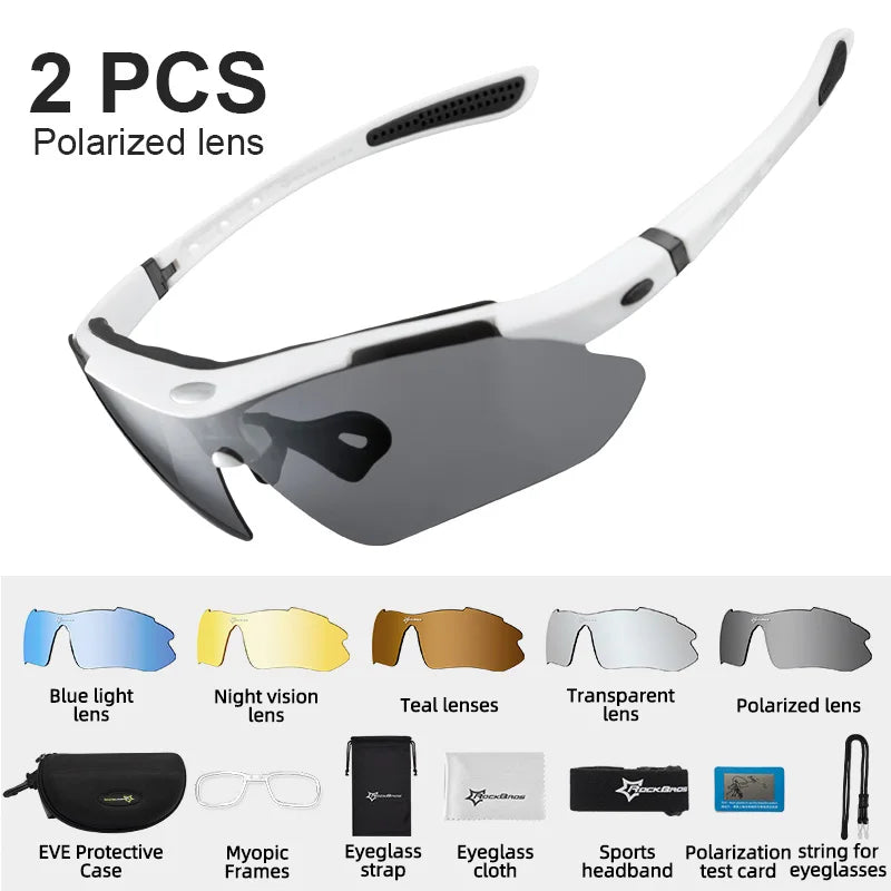 ROCKBROS Polarized Cycling Glasses UV400 Outdoor Sunglasses