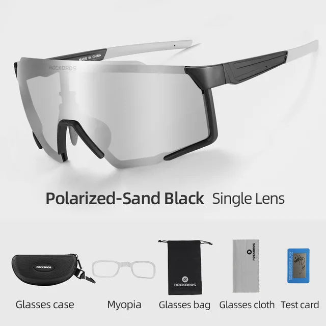 ROCKBROS Polarized Cycling Glasses UV400 Outdoor Sunglasses