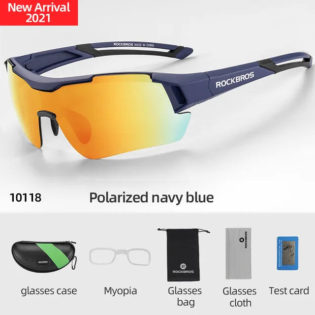 ROCKBROS Polarized Cycling Glasses UV400 Outdoor Sunglasses