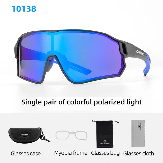 ROCKBROS Polarized Cycling Glasses UV400 Outdoor Sunglasses
