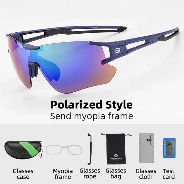 ROCKBROS Polarized Cycling Glasses UV400 Outdoor Sunglasses