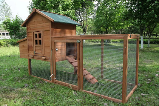 Weatherproof Outdoor Wooden Chicken Coop For 2-4 Chickens