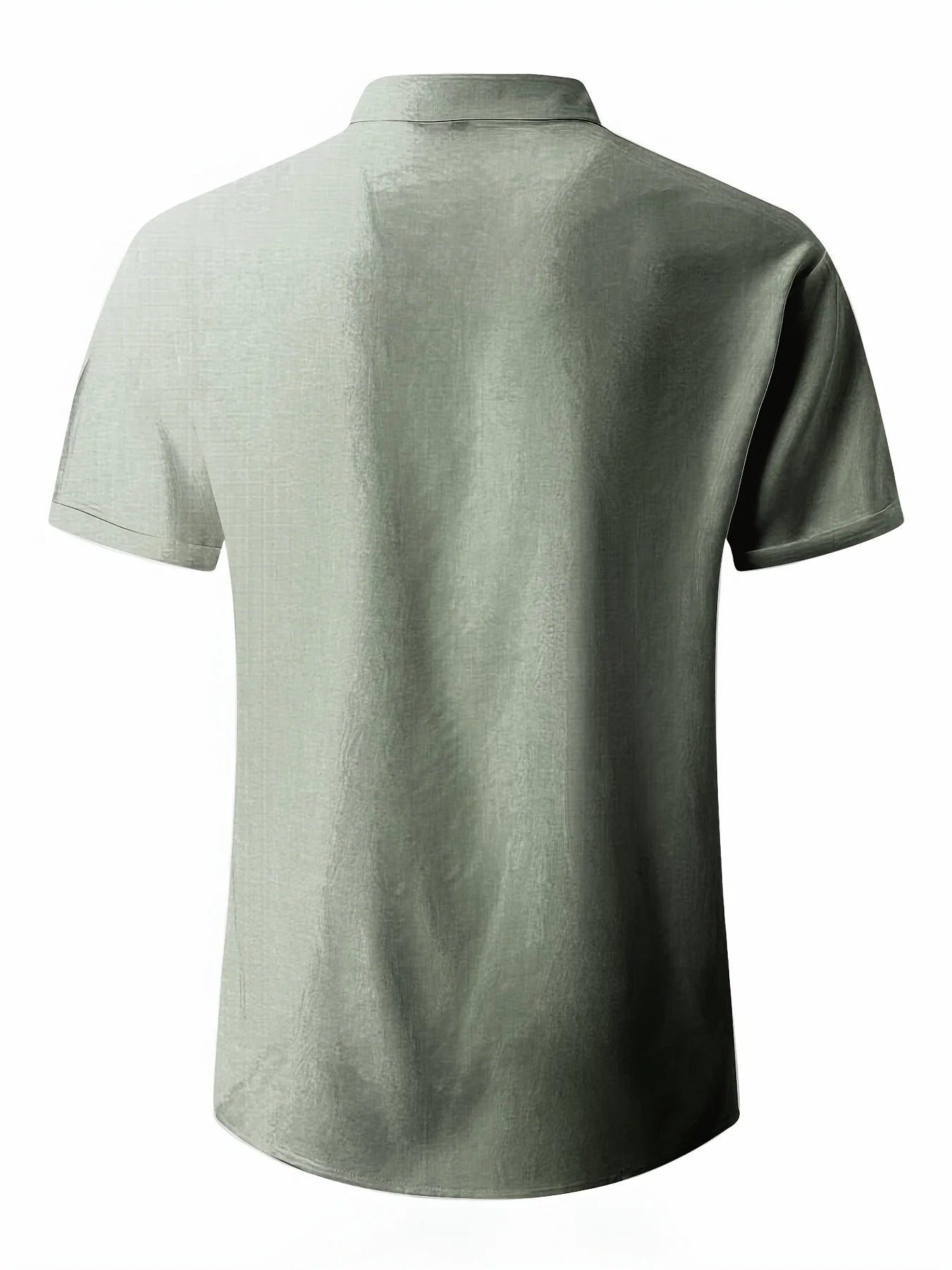 Men's Short Sleeve Turn Down Collar Shirt For Summer