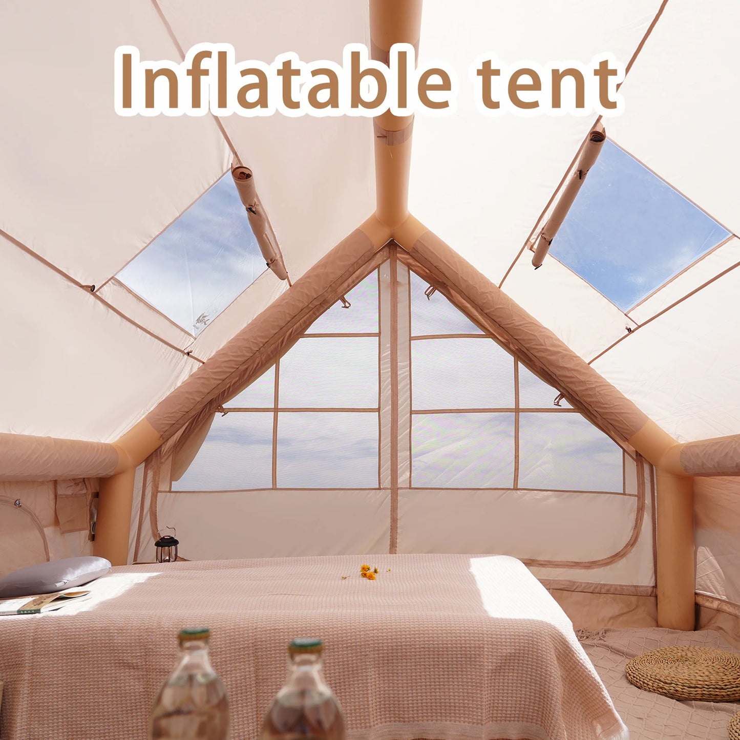 Pakicetus Inflatable Camping Tent Quick-Setup Air Frame 4-Season Shelter