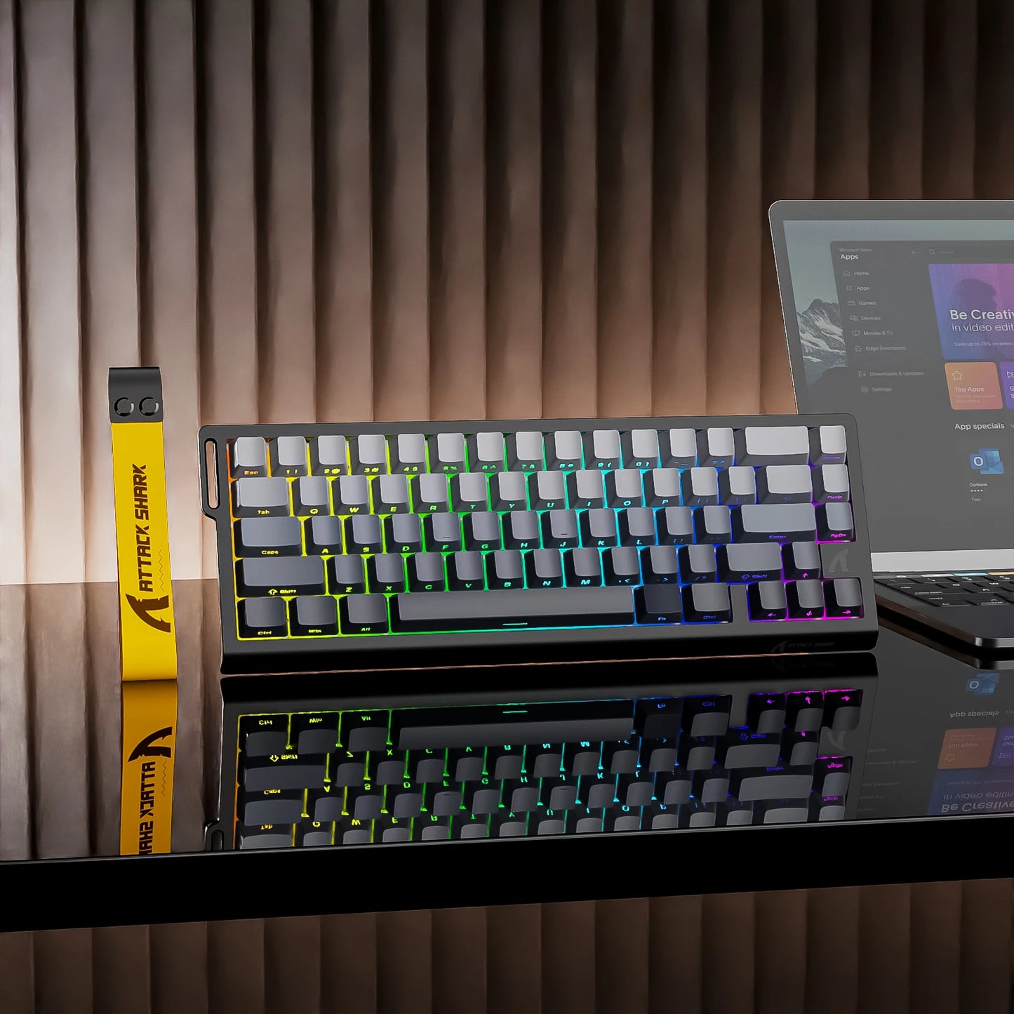 Attack Shark X68 HE Rapid Trigger Keyboard With RGB Lighting
