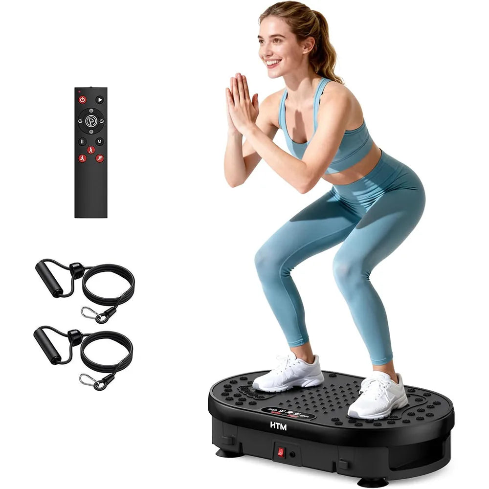 HTM Vibration Plate Exercise Machine With 120 Speeds 9 Presets