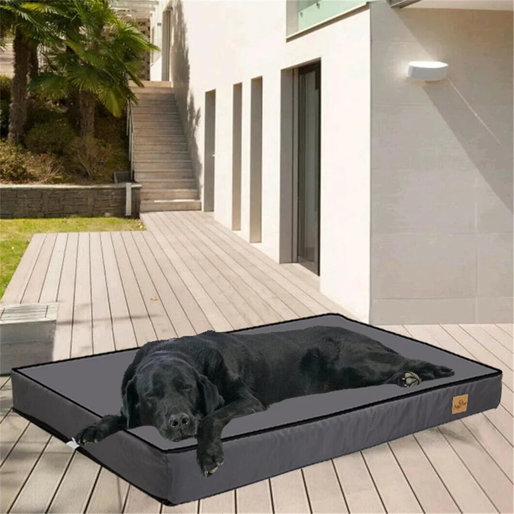 Borwart CN Large Orthopaedic Dog Bed Waterproof Cushion Indoor Outdoor 2 In 1