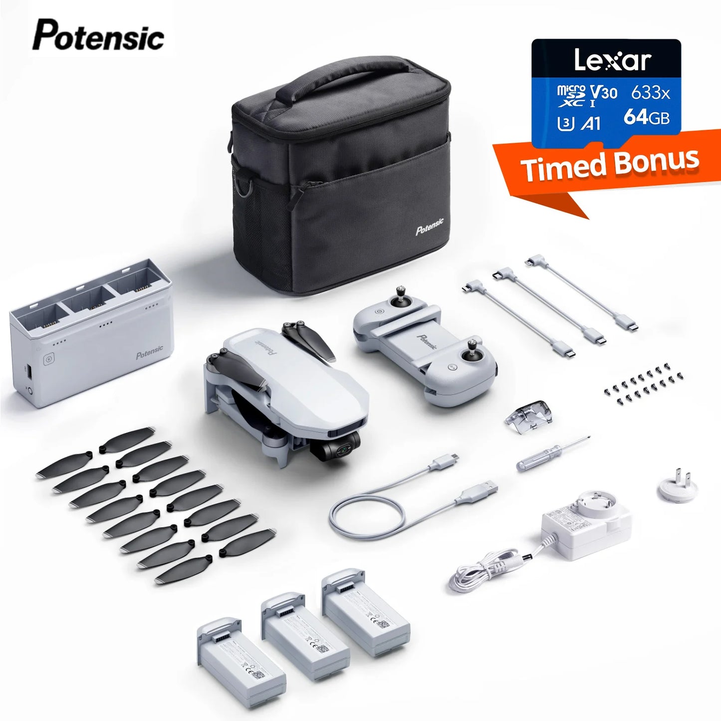 Potensic C0 4K GPS Drone With 3-Axis Gimbal Return Home