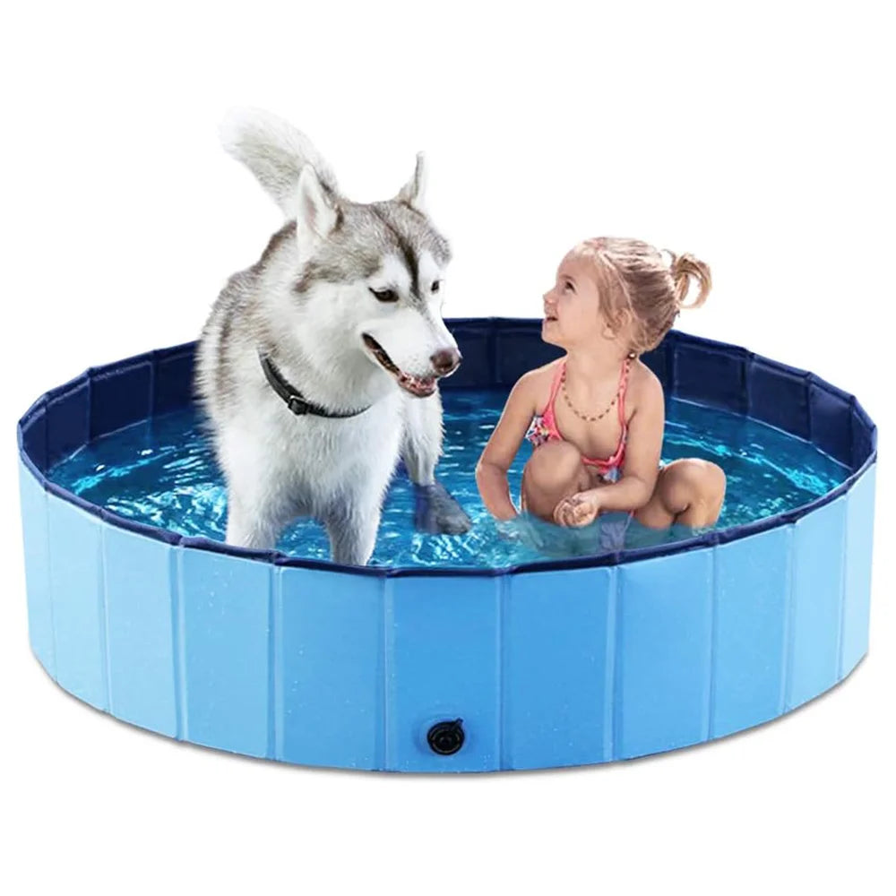 Foldable Dog Swimming Pool Portable Bath Tub For Large Dogs