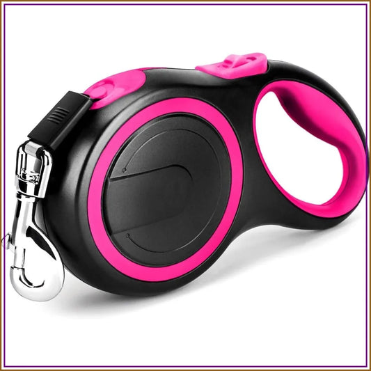 Retractable Dog Leash With Brake Lock Nylon Tape Heavy Duty