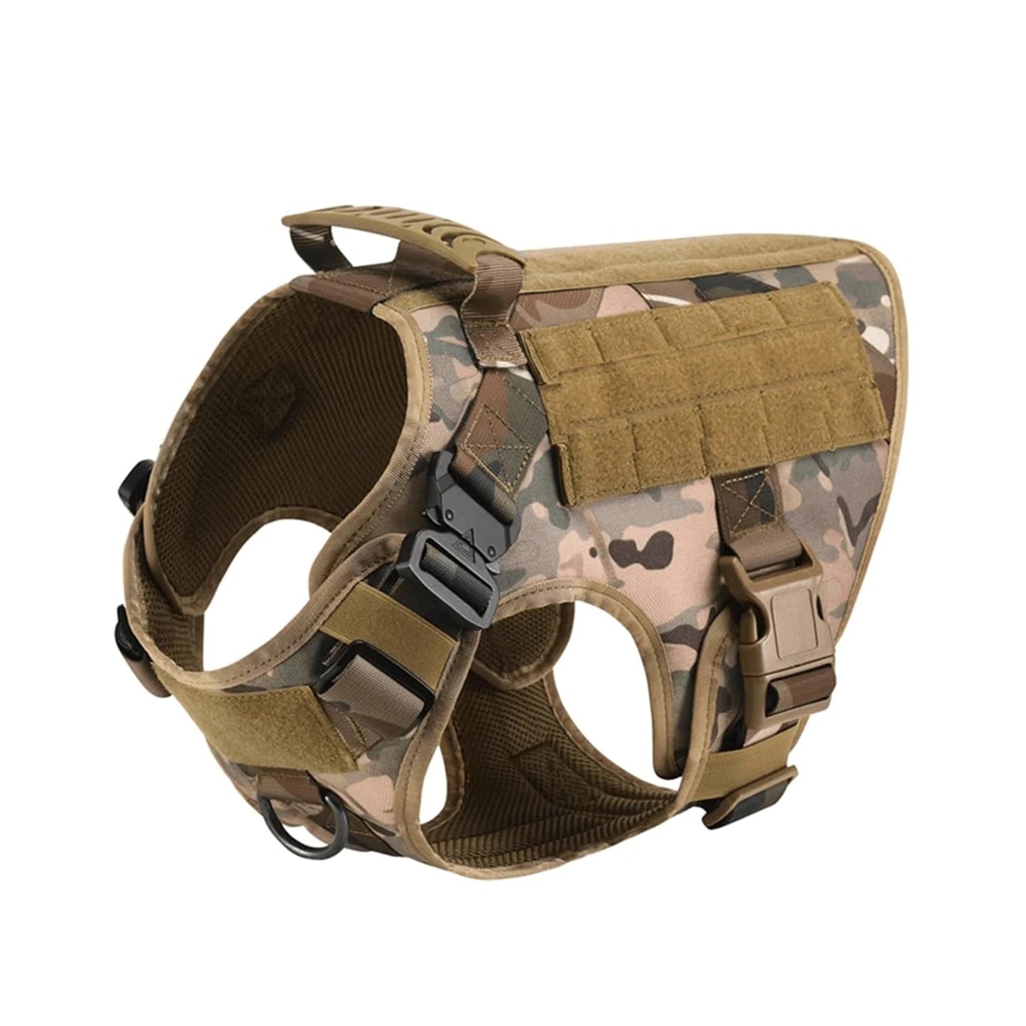 Tactical Dog Harness Vest With Molle Pouches For Training