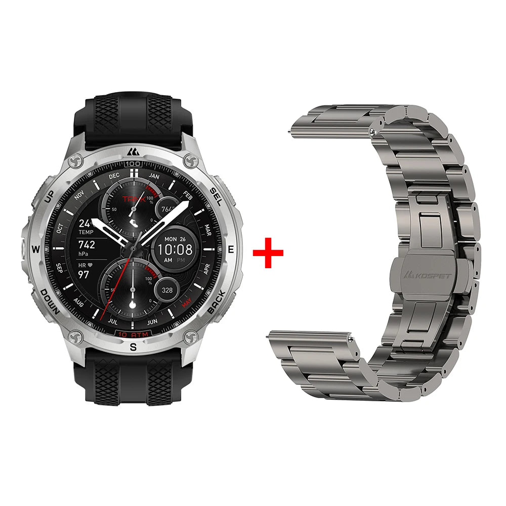 KOSPET Tank T4 Smart Watch GPS 10ATM Waterproof Heart Rate